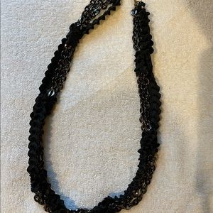 Wendy Mink- black mixed layers necklace